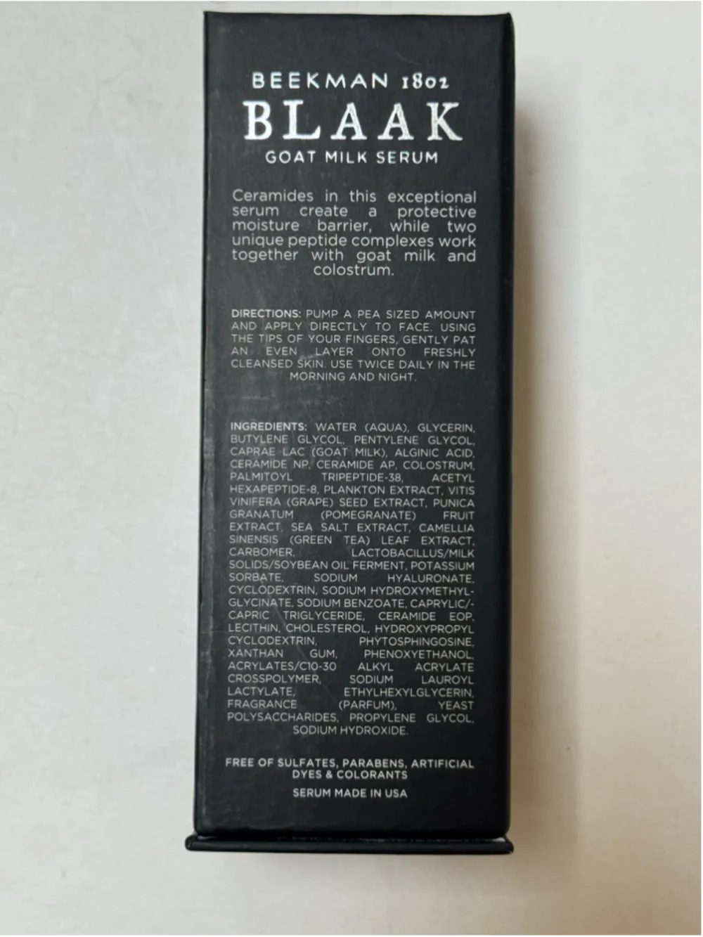 Beekman 1802 Blaak Goat Milk Serum 1.1 oz NEW